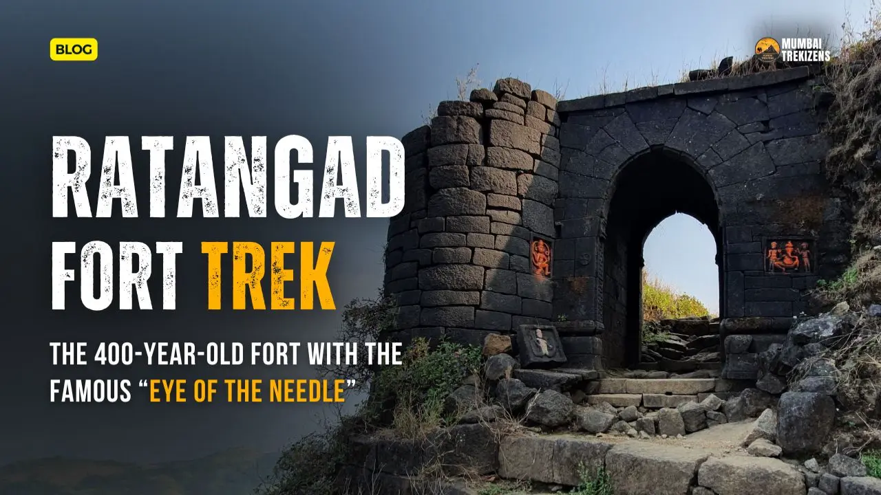 Ratangad fort nedhe eye of the needle rock hole
